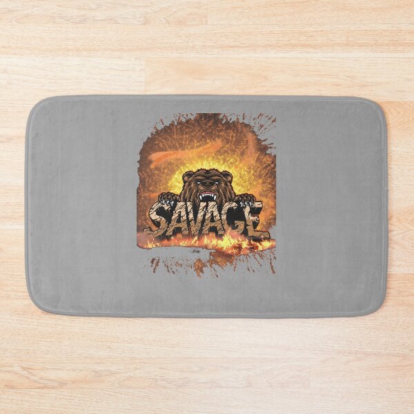 Item preview, Savage Bear Fire Grizzly Wildlife Graphic Design designed and sold by alizaussi.