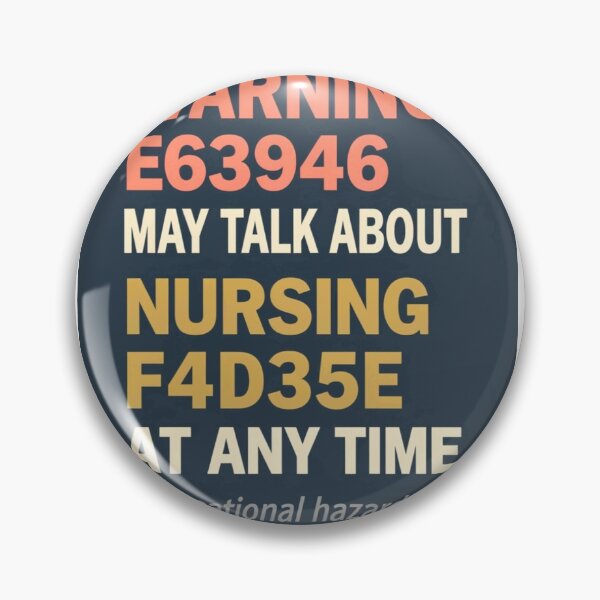 Item preview, Warning May Talk About Nursing At Any Time - Funny RN Nurse Life Gift 2026 designed and sold by Petringo.
