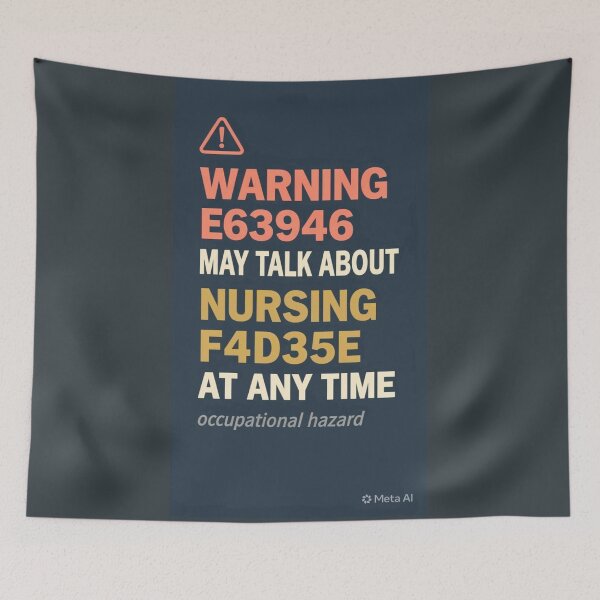 Item preview, Warning May Talk About Nursing At Any Time - Funny RN Nurse Life Gift 2026 designed and sold by Petringo.