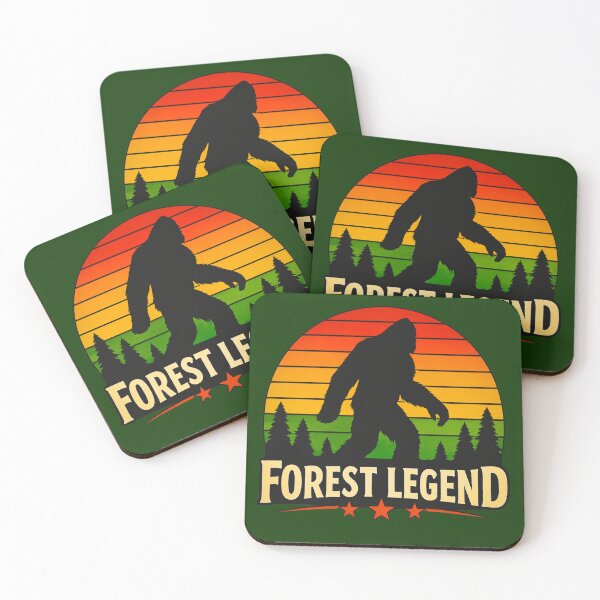 Item preview, Forest Legend – Retro Bigfoot Sunset Logo designed and sold by Log77.