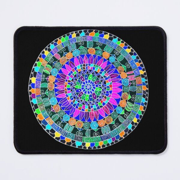 Item preview, Electric Glow Mandala designed and sold by Stitched Stories.