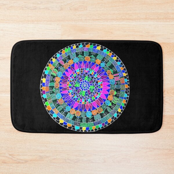 Item preview, Electric Glow Mandala designed and sold by Stitched Stories.
