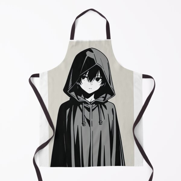 Item preview, Fashion - Man in Black Hooded Cloak Hidden Face Streetwear Anime Variant 5 designed and sold by AnimeShin.