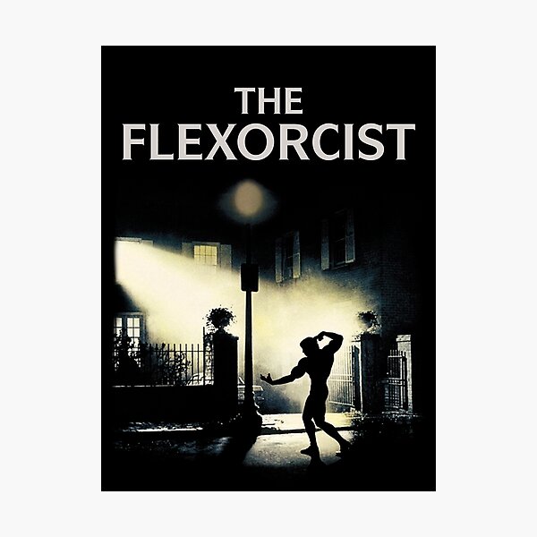 Item preview, The Flexorcist Horror Movie Gym Bro  designed and sold by WhoNeedsEnemies.