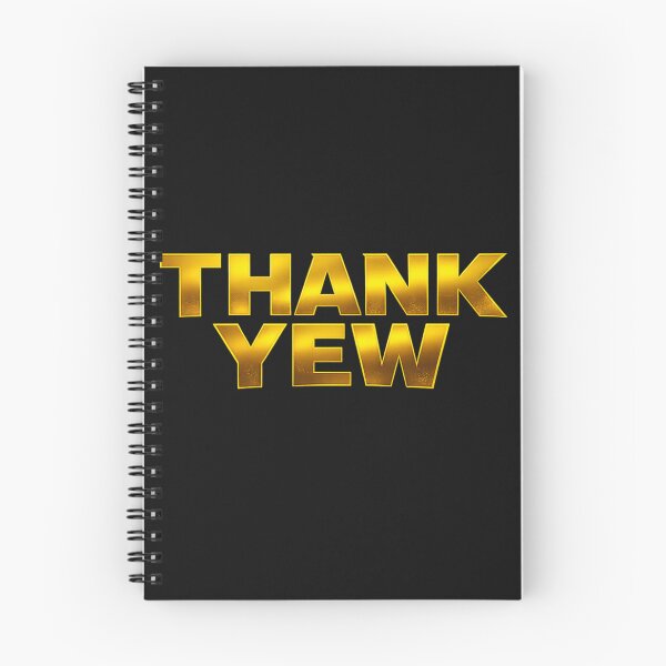 Item preview, Metallic Gold Thank Yew Bold Graphic Text designed and sold by Log77.