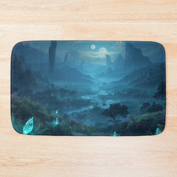 Item preview, Moonveil Valley Fantasy Alien Landscape designed and sold by Luminous Wilds.