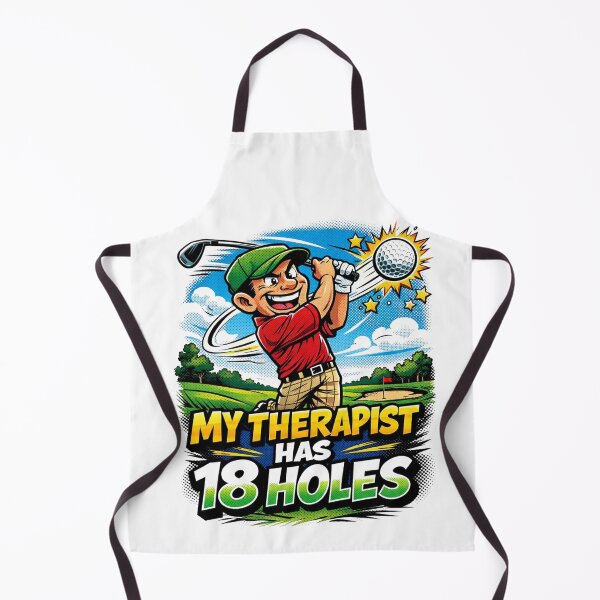 Item preview, : My Therapist Has 18 Holes Comic Style Funny Golf Gift For Golf Lover Dad Cartoon designed and sold by Print Loft.