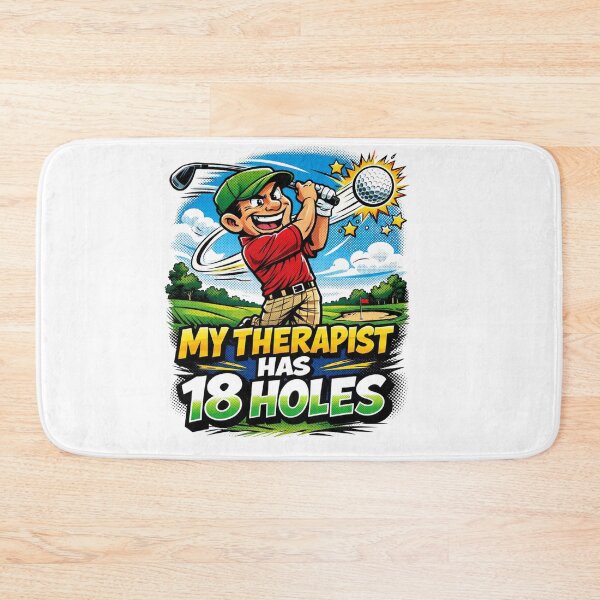 Item preview, : My Therapist Has 18 Holes Comic Style Funny Golf Gift For Golf Lover Dad Cartoon designed and sold by Print Loft.