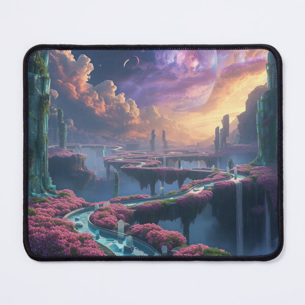 Item preview, Radiant Nebula Gardens Fantasy Landscape designed and sold by Luminous Wilds.