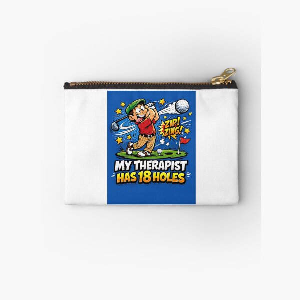 Item preview,  My Therapist Has 18 Holes Comic Style Funny Golf Gift For Golf Lover Dad Blue designed and sold by Print Loft.