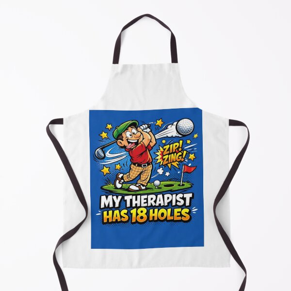Item preview,  My Therapist Has 18 Holes Comic Style Funny Golf Gift For Golf Lover Dad Blue designed and sold by Print Loft.