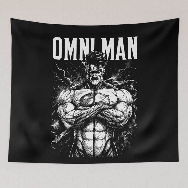 Item preview, omni man black and white designed and sold by superhetero.