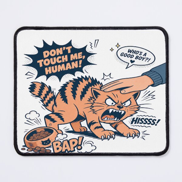 Item preview, Cute Angry Cat Mug designed and sold by HomeyDay.