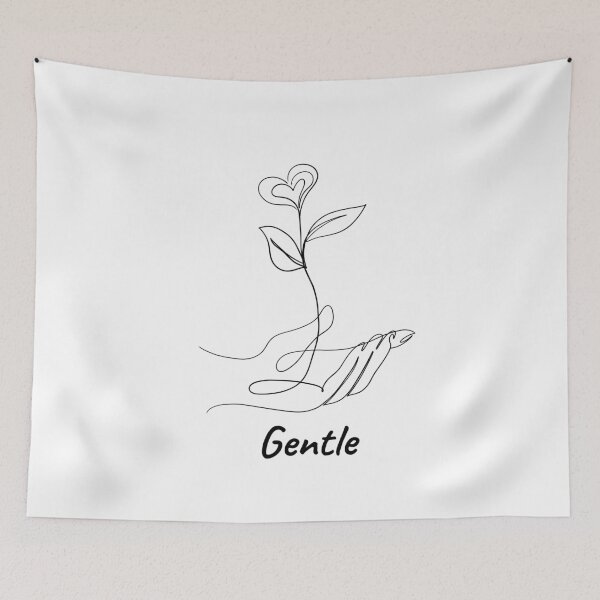 Item preview, Gentle Heart Flower Minimalist Line Art designed and sold by ShaderShirts.