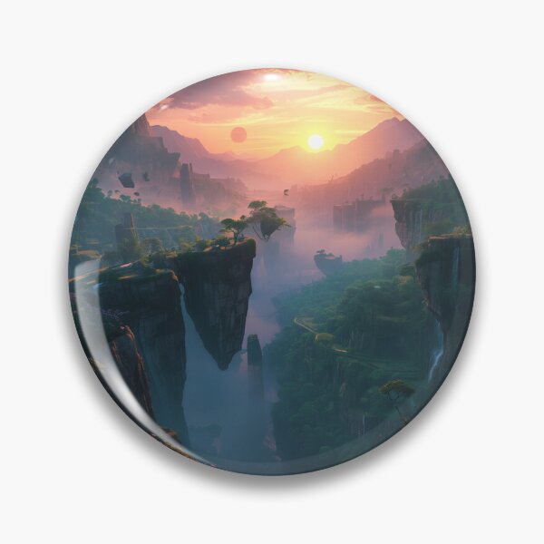 Item preview, Golden Dawn Pandora Fantasy Alien Landscape designed and sold by Luminous Wilds.