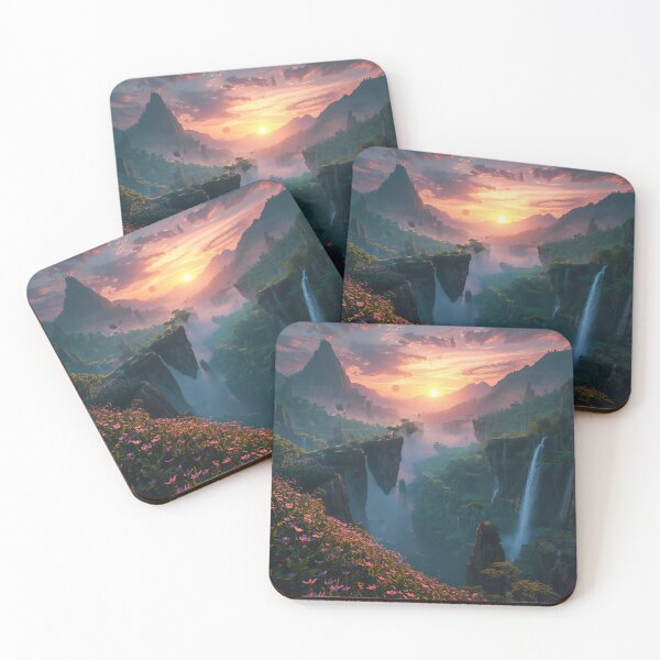 Item preview, Golden Dawn Pandora Fantasy Alien Landscape designed and sold by Luminous Wilds.