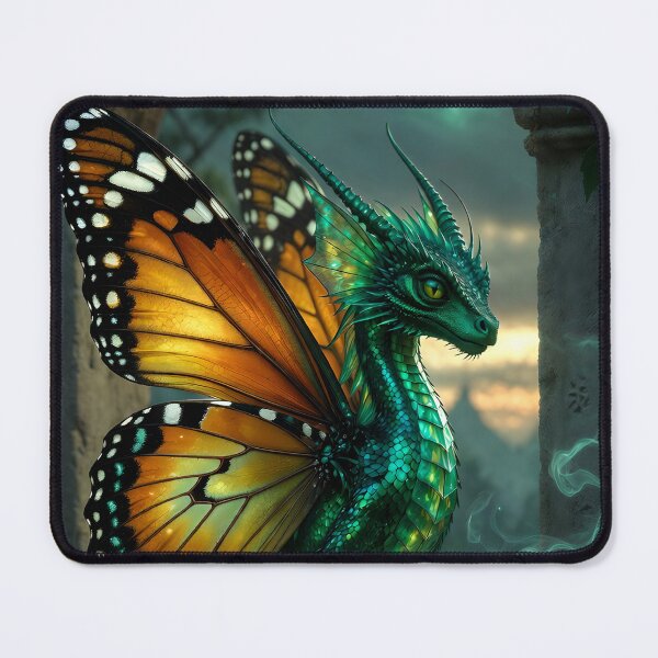 Item preview, Emerald Scales & Monarch Wings designed and sold by Stubblejumper Artworks.