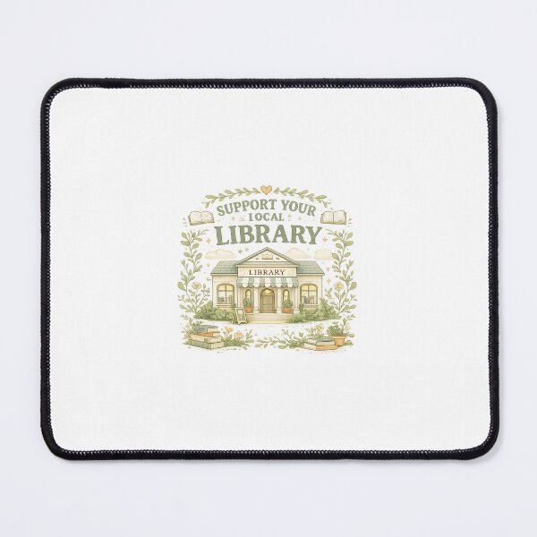 Item preview, Support Your Local Library | Cozy Book Lover & Library Design designed and sold by pnk999.