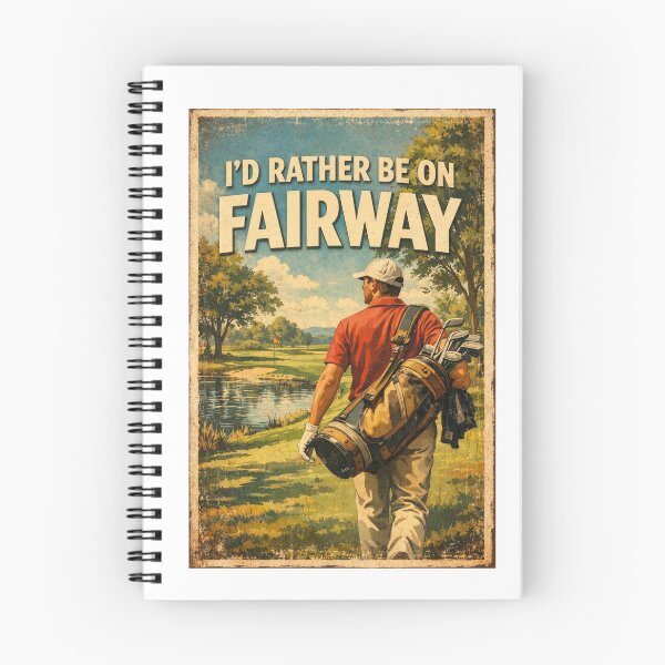 Item preview,  I'd Rather Be On The Fairway Vintage Golf Poster Lake View Gift For Golf Lover designed and sold by Print Loft.