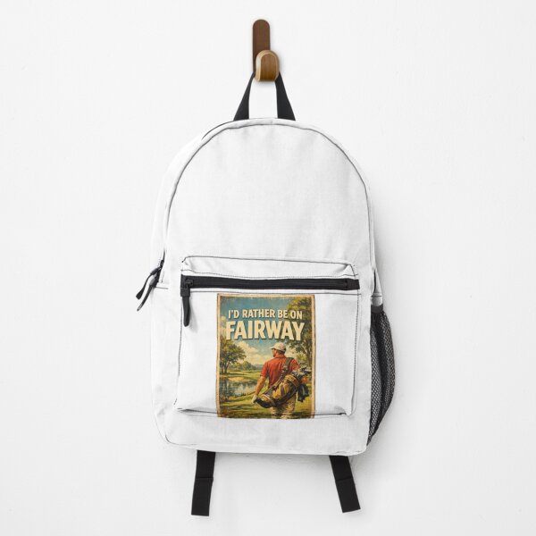 Item preview, I'd Rather Be On The Fairway Vintage Golf Poster Lake View Gift For Golf Lover designed and sold by Print Loft.