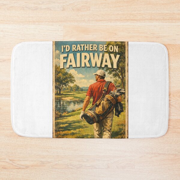 Item preview,  I'd Rather Be On The Fairway Vintage Golf Poster Lake View Gift For Golf Lover designed and sold by Print Loft.