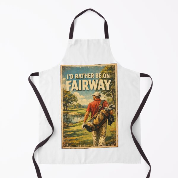 Item preview,  I'd Rather Be On The Fairway Vintage Golf Poster Lake View Gift For Golf Lover designed and sold by Print Loft.