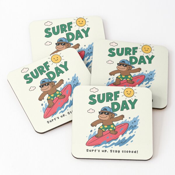 Item preview, Funny Monkey Surfing Surf Day Beach Summer Boys Girls Kids designed and sold by rafaeltto.