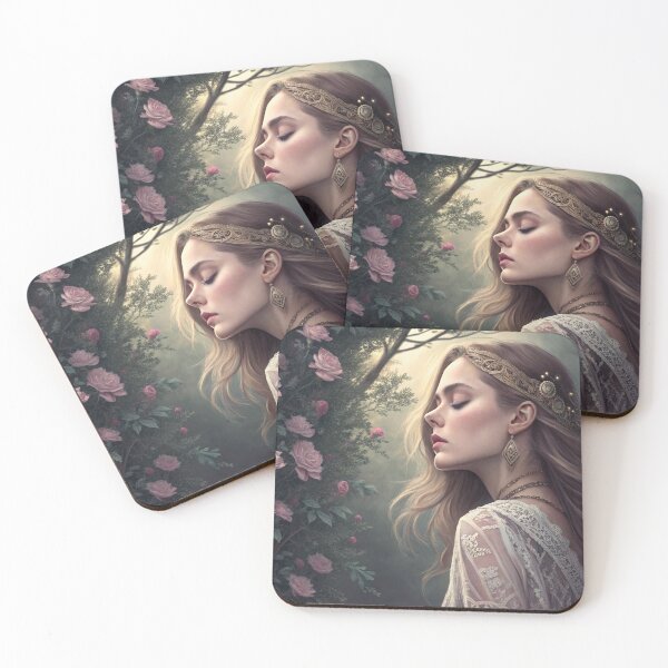 Item preview, Beautiful Woman with Flowers designed and sold by PAULINE.LUMINA.