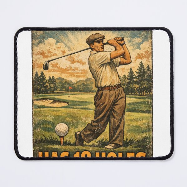 Item preview, My Therapist Has 18 Holes Retro Poster Funny Gift For Golf Lover Dad designed and sold by Print Loft.
