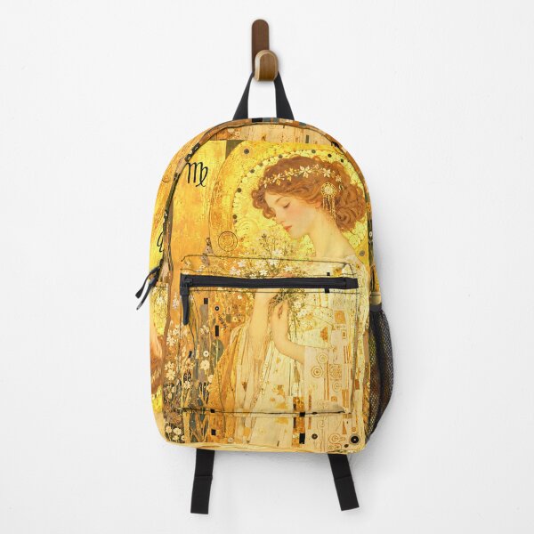 Item preview, Golden Virgo Zodiac Goddess Klimt Style designed and sold by hepcat-plus.