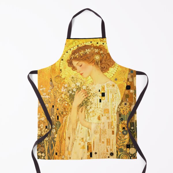 Item preview, Golden Virgo Zodiac Goddess Klimt Style designed and sold by hepcat-plus.