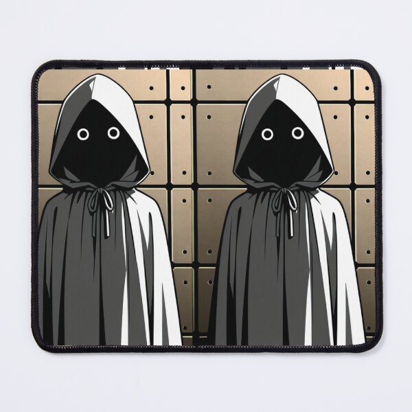 Item preview, Fashion - Man in Black Hooded Cloak Hidden Face Streetwear Anime Variant 7 designed and sold by AnimeShin.