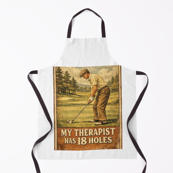 Item preview, My Therapist Has 18 Holes Vintage Golf Funny Gift For Golf Lover Dad designed and sold by Print Loft.