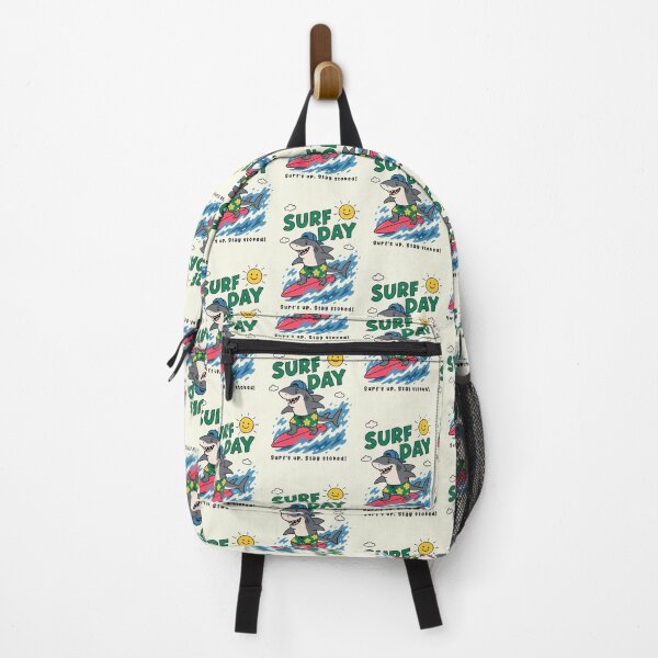 Item preview, Funny Shark Surfing Surf Day Beach Summer Boys Girls Kids designed and sold by rafaeltto.