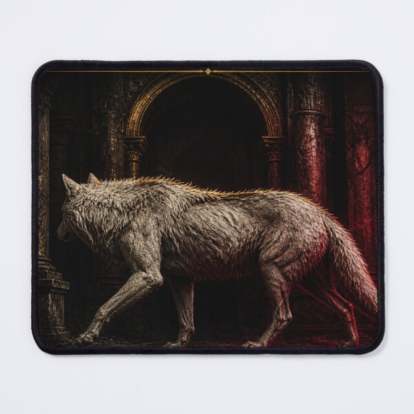Item preview, Vetus Lupa Ancient She-Wolf Gothic Dark Sacred Art Print designed and sold by GeoWhimsy Studio.