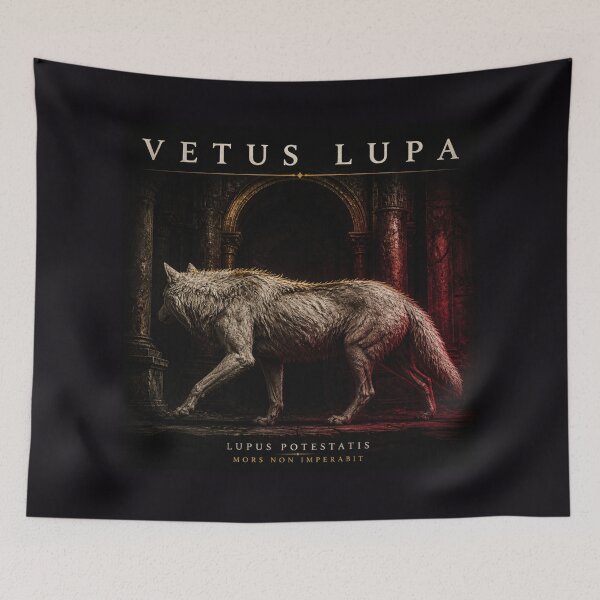 Item preview, Vetus Lupa Ancient She-Wolf Gothic Dark Sacred Art Print designed and sold by GeoWhimsy Studio.