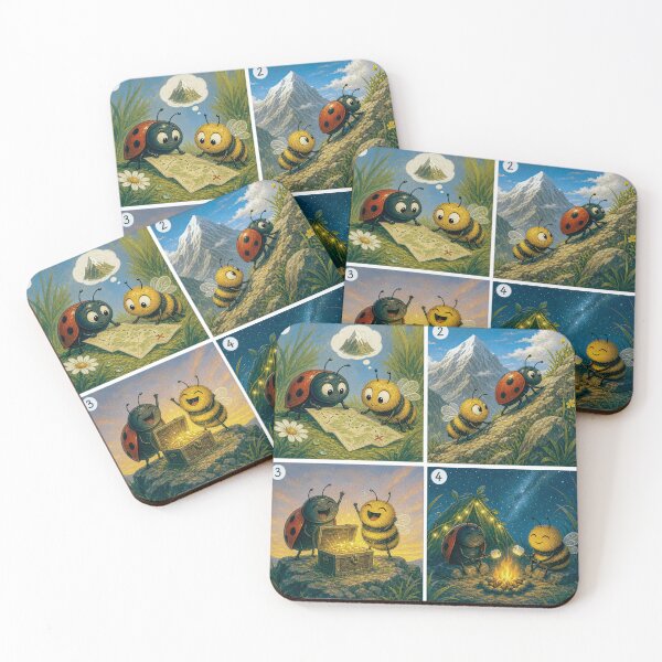 Item preview, Ladybug and Bee: In Search of Treasure designed and sold by JaN44Fotografia.