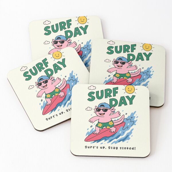 Item preview, Funny Axolotl Surfing Surf Day Beach Summer Boys Girls Kids designed and sold by rafaeltto.