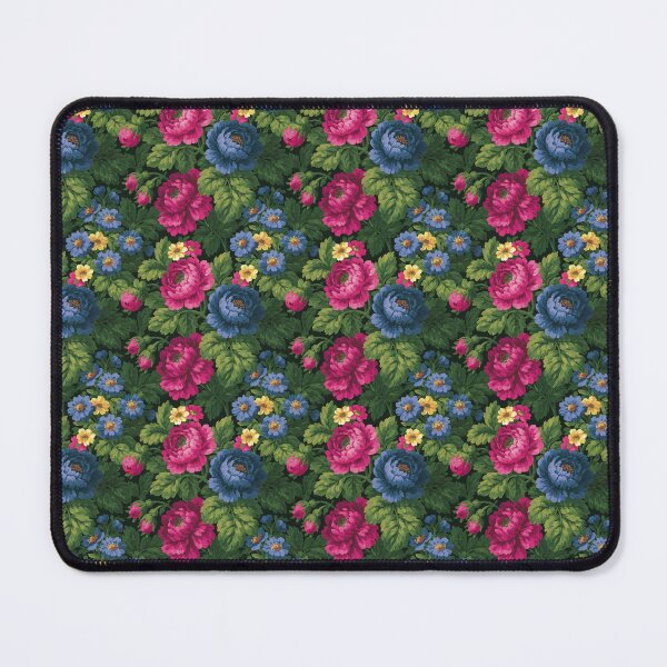 Item preview, Blue And Magenta Peony Floral Garden Pattern designed and sold by igraphixart.