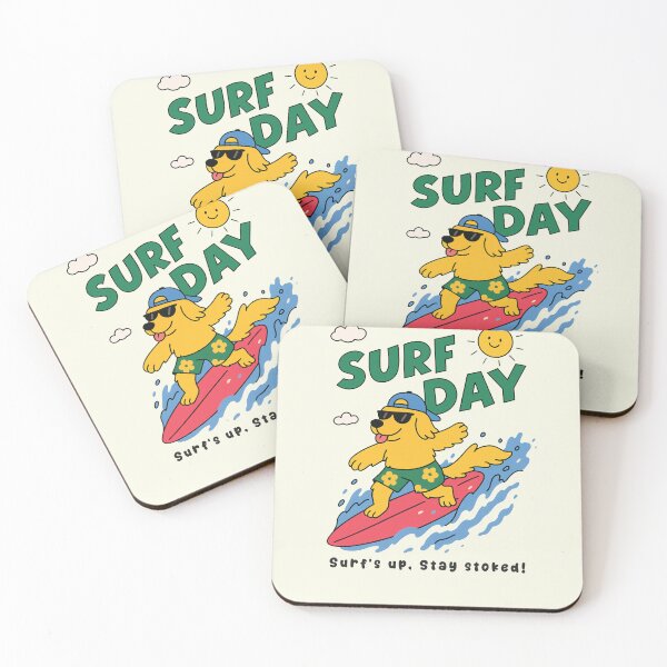 Item preview, Funny Dog Surfing Surf Day Beach Summer Boys Girls Kids designed and sold by rafaeltto.