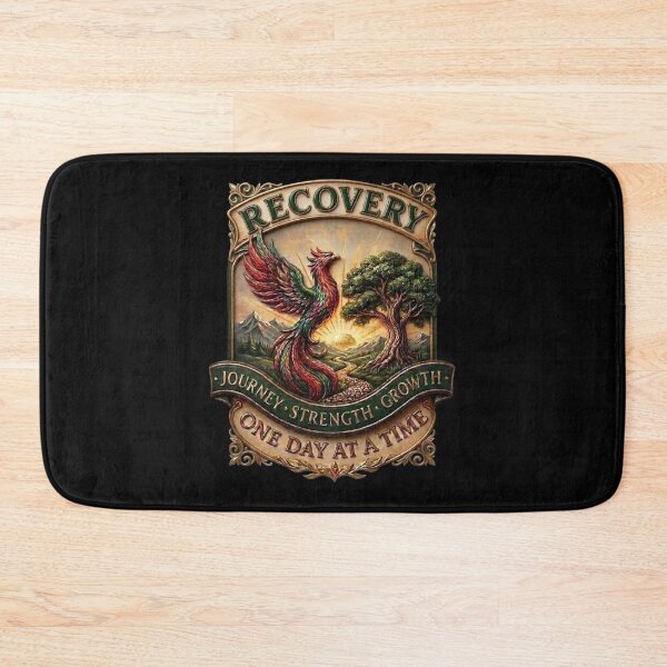 Item preview, Recovery Phoenix - One Day at a Time Ornate Emblem designed and sold by NewCreationLabs.