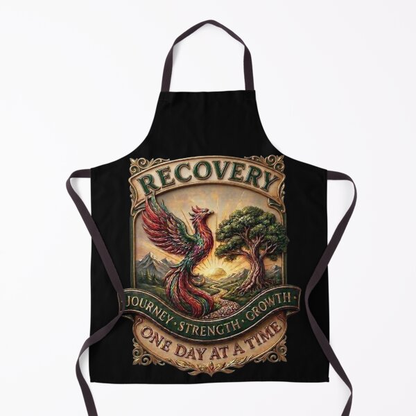 Item preview, Recovery Phoenix - One Day at a Time Ornate Emblem designed and sold by NewCreationLabs.