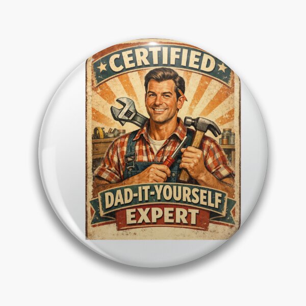 Item preview,  Certified Dad-It-Yourself Expert Retro Vintage Funny Fathers Day Gift For Handyman Dad designed and sold by Print Loft.