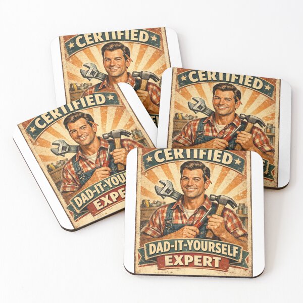 Item preview,  Certified Dad-It-Yourself Expert Retro Vintage Funny Fathers Day Gift For Handyman Dad designed and sold by Print Loft.