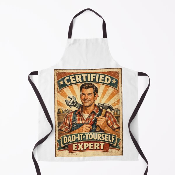 Item preview, Certified Dad-It-Yourself Expert Retro Vintage Funny Fathers Day Gift For Handyman Dad designed and sold by Print Loft.