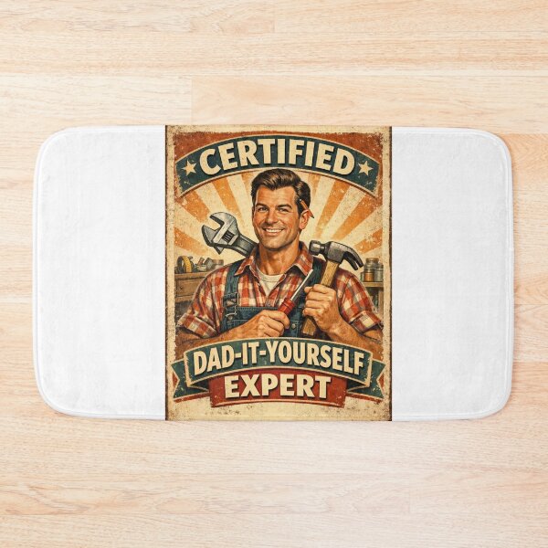 Item preview,  Certified Dad-It-Yourself Expert Retro Vintage Funny Fathers Day Gift For Handyman Dad designed and sold by Print Loft.
