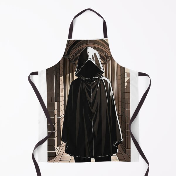 Item preview, Fashion - Man in Black Hooded Cloak Hidden Face Streetwear Anime designed and sold by AnimeShin.