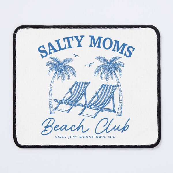 Item preview, Salty Moms Beach Club – Girls Just Wanna Have Sun Beach Chair Palm Tree Design designed and sold by Canvas-Whispers.