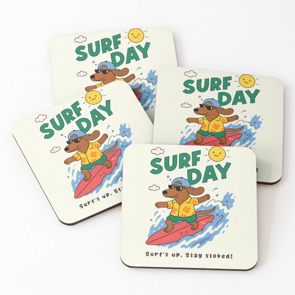Item preview, Funny Dachshund Surfing Surf Day Beach Summer Boys Girls Kids designed and sold by rafaeltto.