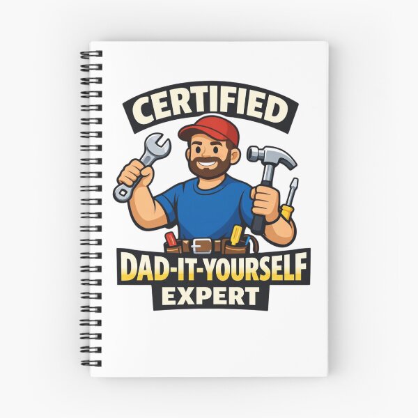 Item preview, Certified Dad-It-Yourself Expert Flat Vector Funny Fathers Day Gift For Handyman Dad designed and sold by Print Loft.